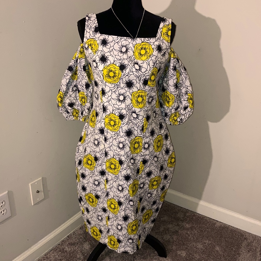 Handmade | Women’s Black, Floral Printed Mini Dress - Size Medium